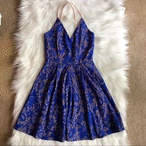Royal blue lace dress. Worn once